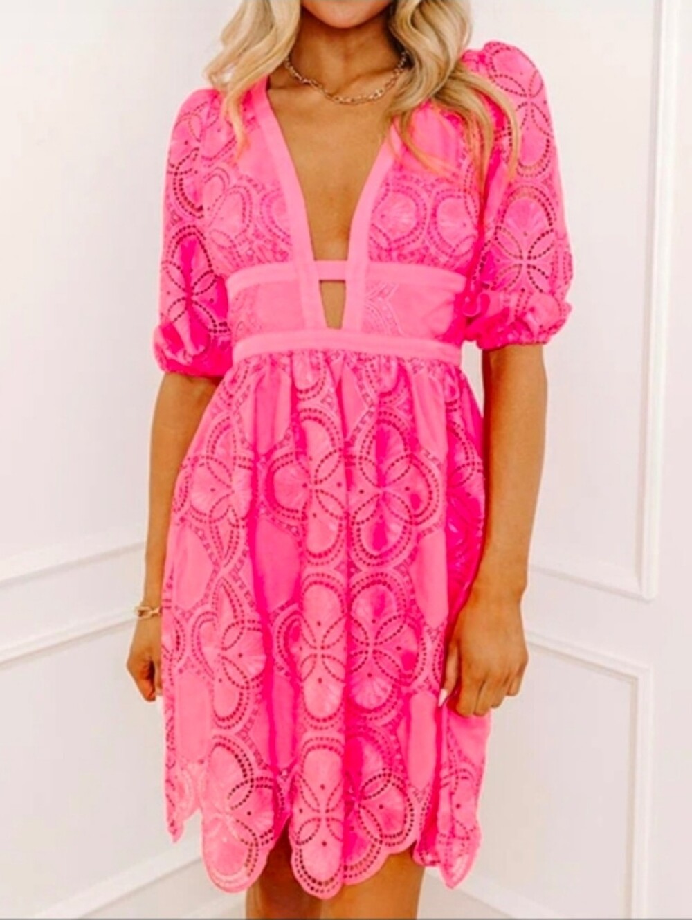 NWT! Minuet Remarkable Days Mini Dress In Pink M